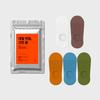 Ledeussagsu [5 Pairs] Rise Ribbed Fake Socks Color Pack 2