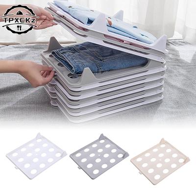Short Sleeve Classification Stacking Board Layered Folding Clothes Storage Board Pants T-Shirt Organizer Rack For Home Wardrobe