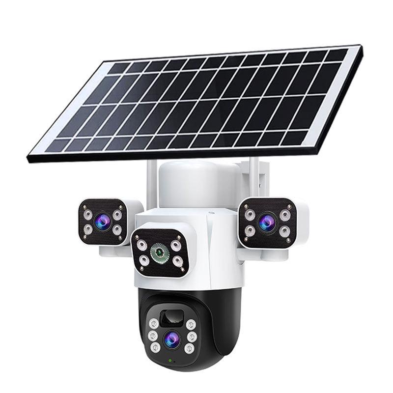 Ultra HD 6MP Outdoor 4G Solar WiFi Camera with Triple Lens