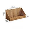 Handwoven Imitation Rattan Wall Hanging Basket Multi Size Kitchen Bathroom Balcony Plant Holder Storage Organizer for Home