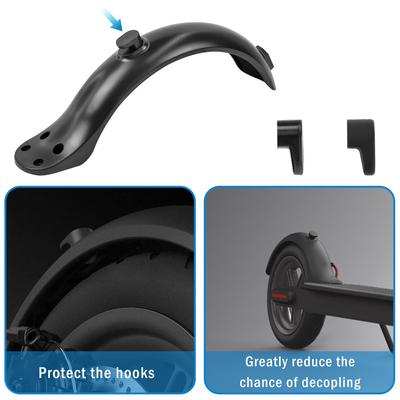 Nuevo Juego de Guardabarros para Patinete Eléctrico 4 Tornillos 8.5 pulgadas Guardabarros Accesorios Aplicables Guardabarros Trasero 4 Agujeros Patinete Con Luz Trasera
