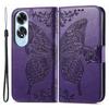 For Oppo A60 4G Case Butterfly Imprinted PU Leather Stand Wrist Strap Purse Phone Cover