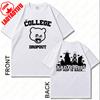 Kanye West Best Famous The College Dropout Graphics T Shirt Men Women's Hip Hop Rap Vintage Tshirt Male Casual T-Shirt Topss