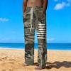 Herren Lockere Lässige Einfarbige Hose Camouflage Muster Gerade Hose