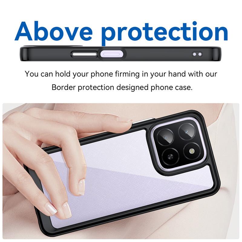 Silikonový kryt pro Honor X5b Plus, barevný, měkký okraj, průhledný, nárazuvzdorný, pro Honor X5b Plus