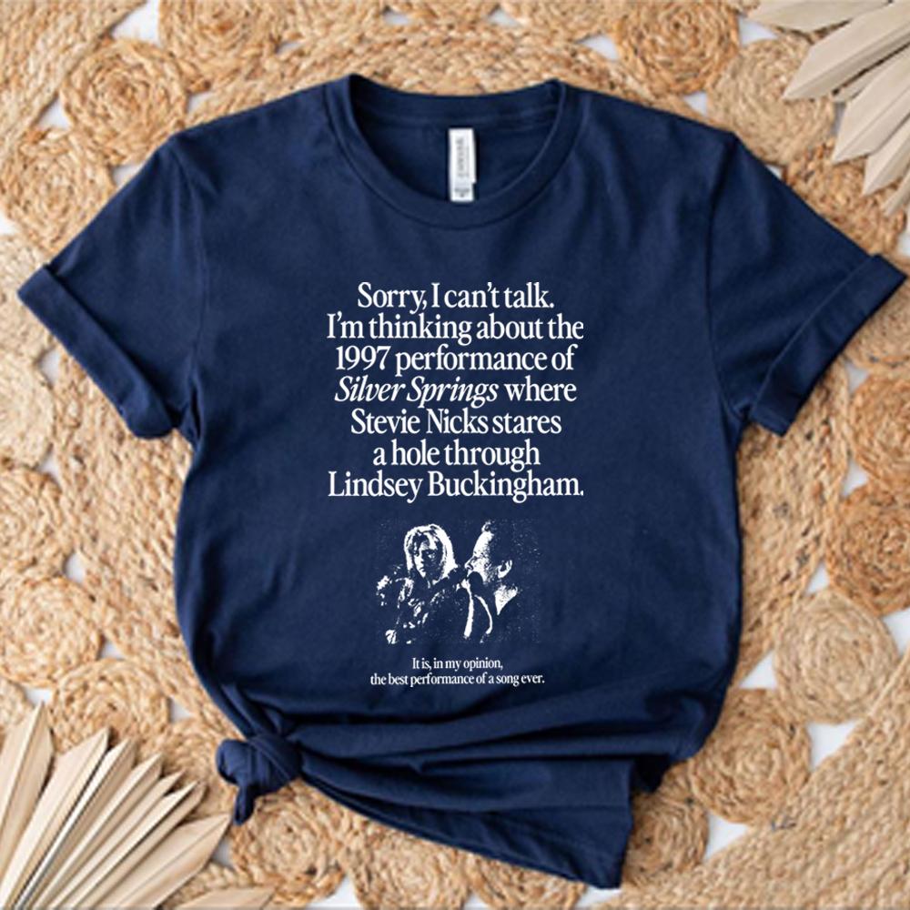 

Im Thinking about The 1997 PerforUnisexce of Silver Springs T Shirt Aesthetic Retro Shirts 90s Tshirt Unisex Short Sleeves Tops 4XL