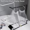 Stylish Nail Art Display Rack for Nail Color Samples and Swatches Showcase, Fan-Shaped Color Chart Stand