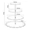 4 Tier Acrylic Cupcake Display Stand with Lace Edge Clear Food Safe Display for Various Celebrations and Gatherings