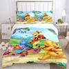 Winnie Pooh Friends Print 3Pcs Bedding Setduvet Cover With 2 Bedropillowcase Home Birthday Gift