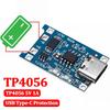 TP4056 5V 1A 18650 Зарядний модуль для літієвої батареї Плата для зарядки з захистом Micro USB Type-C Модуль DIY зарядного пристрою для батареї