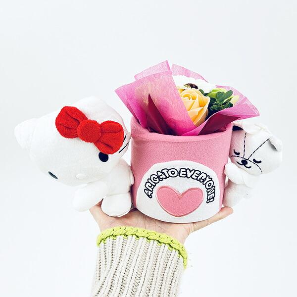 Sanrio Hello Kitty Plush Pot Gift Set Flower Arrangement