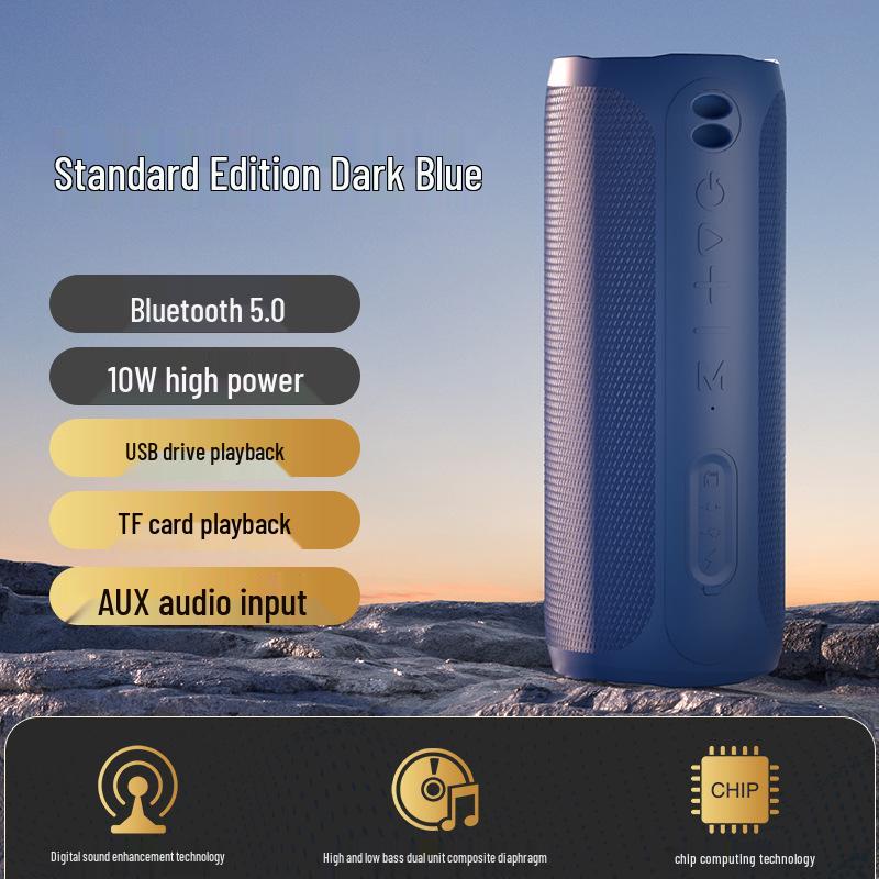 High-Power Wireless Bluetooth Speaker with Colorful Lights and Deep Bass for Home, Outdoor, and Office Use