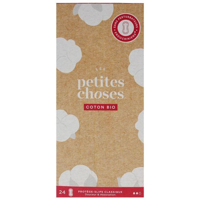Protèges Slip - LES PETITES CHOSES - Classique - Coton Bio - 30 Unités - Flux Léger