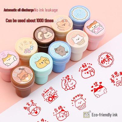 Kreative Cartoon-Belohnungsstempel zur Ermutigung von Kindern und für Lehrerkommentare - Niedliche DIY-Geschenke für den Kindergarten