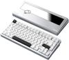 WOBKEY Rainy 75 Keystroke Mechanical Keyboard with OS Hot Swap and VIA Customizable Gasket Aluminum RGB Backlight Series Silver Keyboard Rain-like