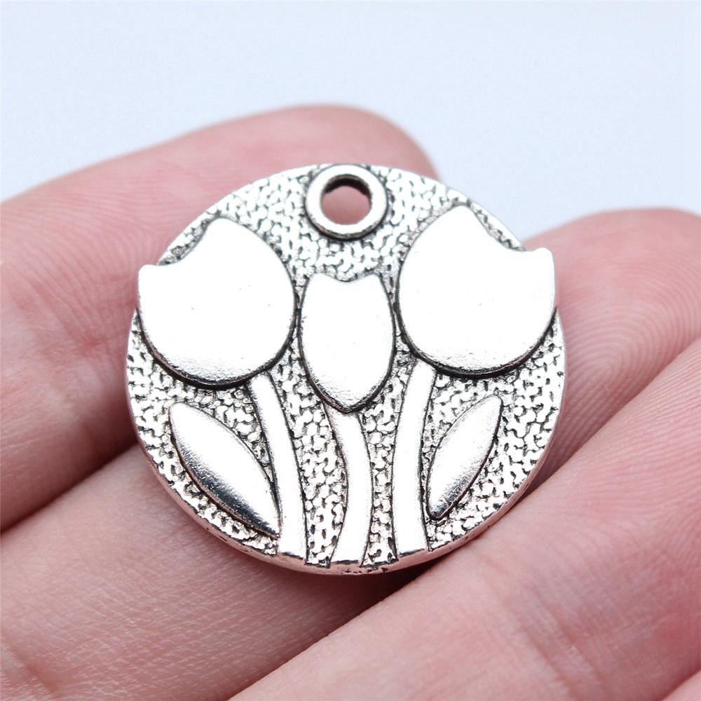Rose Lotus Charms Pendant Boys Jewellery Bulk Cool Things