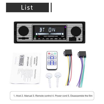 Car Mp3 Player Hd FM Radio Bluetooth-compatible Hands-free Call U Disk Card Aux Radio With Remote Control