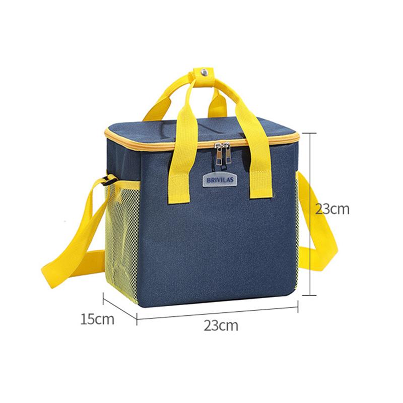 8L High Capacity Thermal Lunch Bags Picnic Food Storage Pouch Thicken Aluminum Foil Office Worker Meal Insulated Bento Box Bag  Practical Use