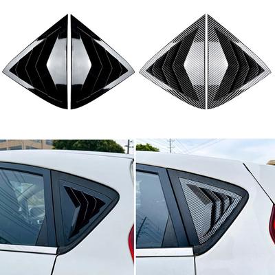 1 Pair Rear Side Window Louvers Cover Left & RIght Side For Ford Fiesta MK7 7.5 Hatchback 2008-2017