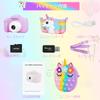 ArtCWK Kids Unicorn for Girls and 1080P HD 32GB SD IPS 8x 850mAh Selfie Japanese Instruction Manual Included Camera, Design, Children, Recording,