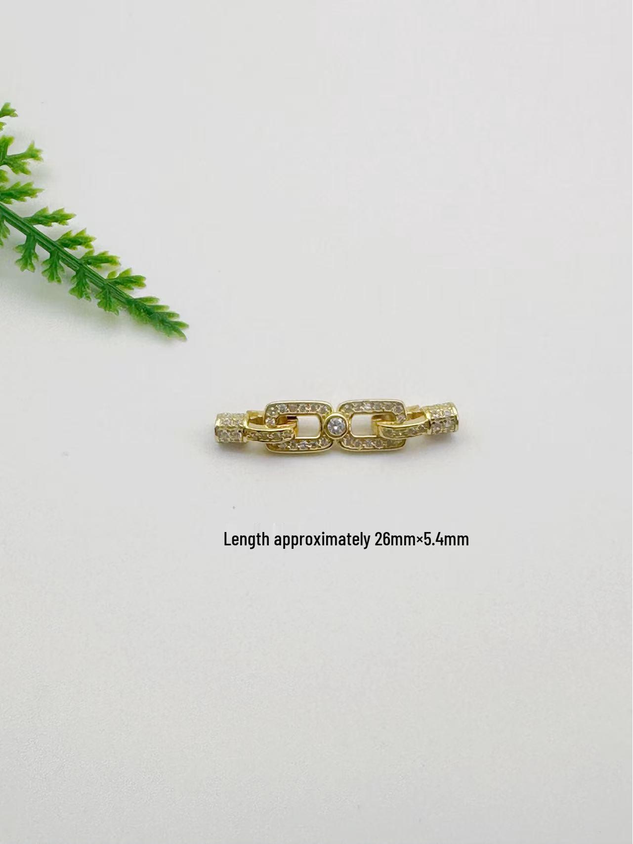 S925 Стерлинговое Серебро Алмаз и Жемчуг Универсальный DIY Соединитель для Застежки Ожерелья/Браслета