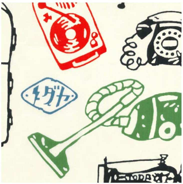 Todaya Shoten Tenugui Hand Showa Era Appliances 1504 Niwaen-zome (Japanese Towel)