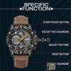 MEGIR 2130 Men Watches Luxury Brand Quartz Wristwatch Waterproof Leather Sports Watch Casual Chronograph Watches Reloj Hombre