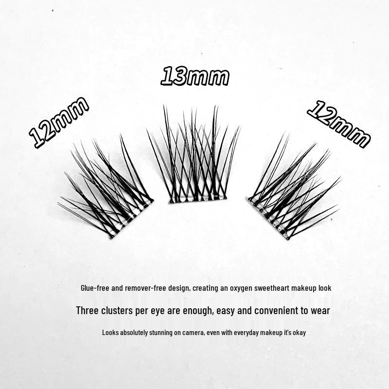 Mengjie Shangpin No-Glue Self-Adhesive Natural False Eyelashes for Beginners