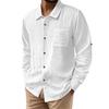 2025 Summer Linen Men's Short Sleeve & Long Sleeve Cardigan Casual Button-Down Beach Shirt