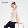 MOMOCO Girls' 2025 Autumn/Winter Sweet Heart Letter Sweatshirt