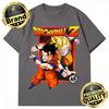 Dragon Ball 2026 New Hot Summe T-Shirt Gohan Goku Father-Son Retro Red Frame Print 100_ Cotton Oversized Tee for Men Women Kids