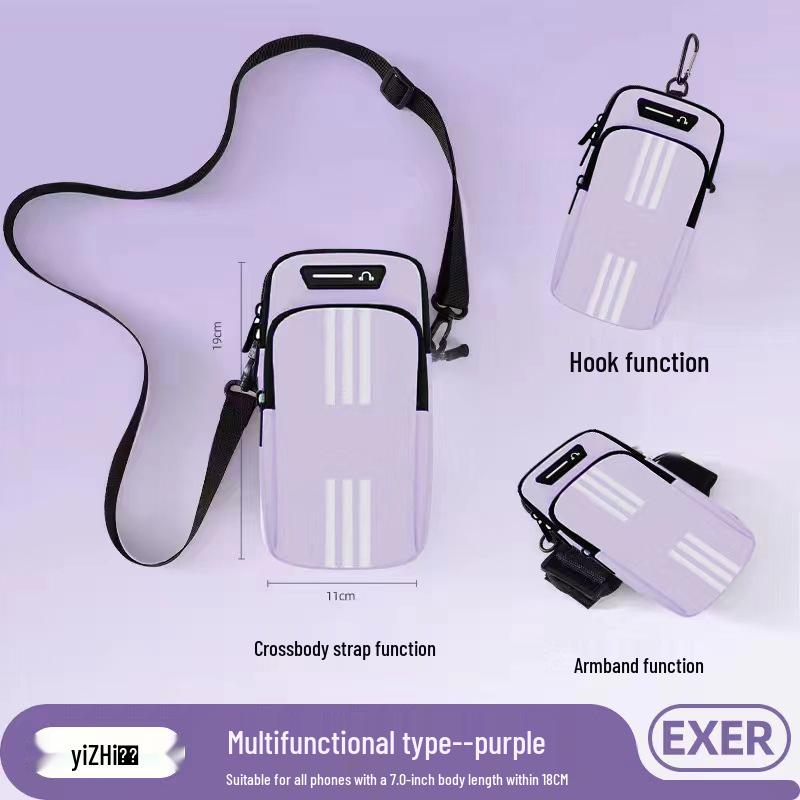 Water-Repellent Men's & Women's Running Armband: Lightweight Phone Sleeve for Fitness