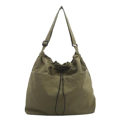 Niliv Canvas Tote Bag, Large Capacity Shoulder Bag, A4 Size, for Men and Women, Solid Color, with Magnetic Closure, Perfect for Commuting, School, or
