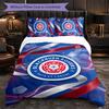 Set Biancheria da Letto Calcio Blackburn Rovers 3 Pezzi Morbido Copripiumino con Federe Set Decorazione Camera da Letto per la Casa