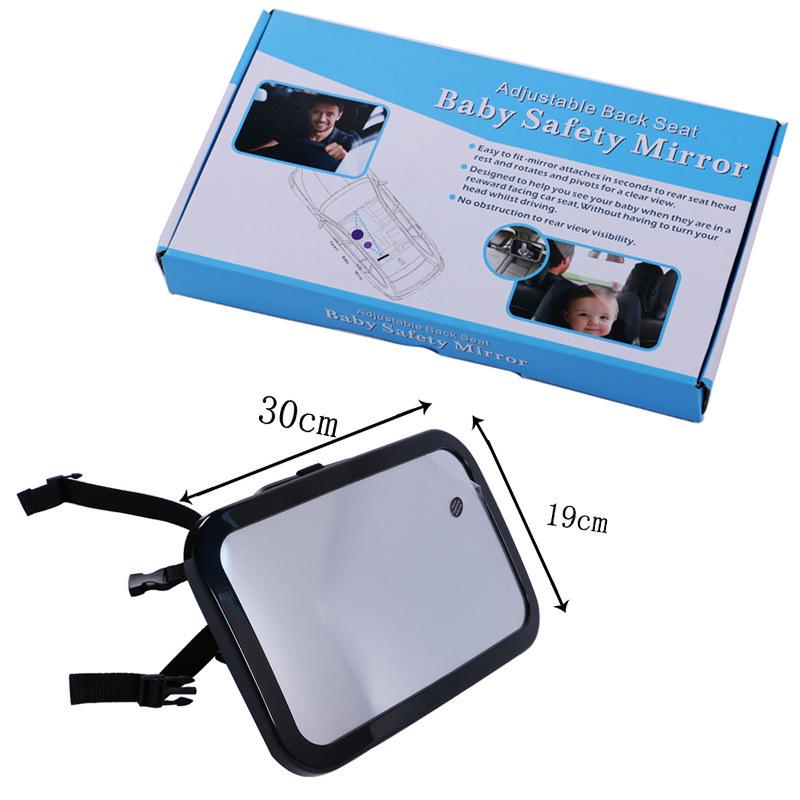 360° Rotating Baby Car Safety Mirror with Reflective Feature