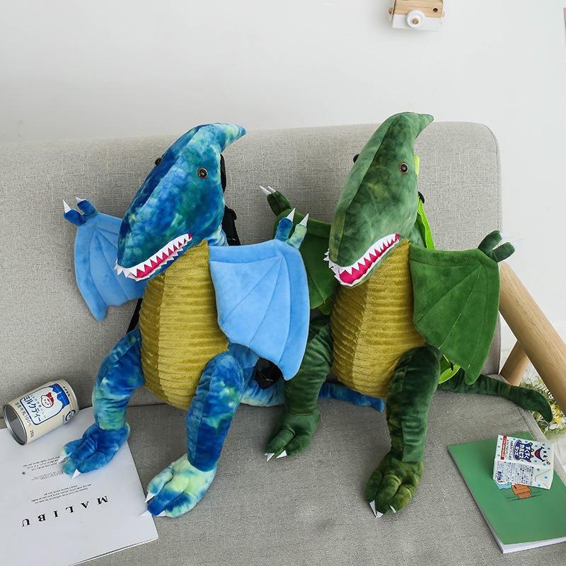 Korejský kreslený roztomilý módní sestřih Dinosauří rodinný batoh