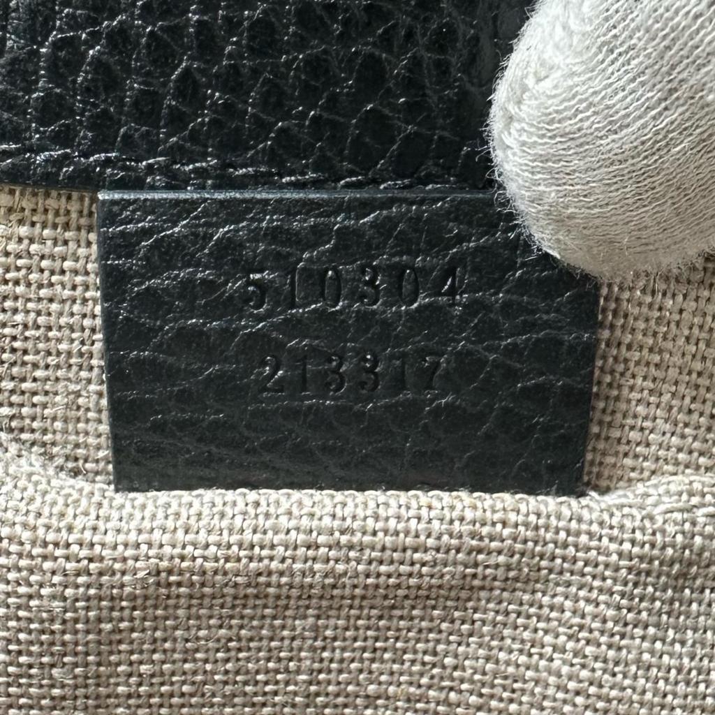 GUCCI Interlocking G Shoulder Bag black Women used