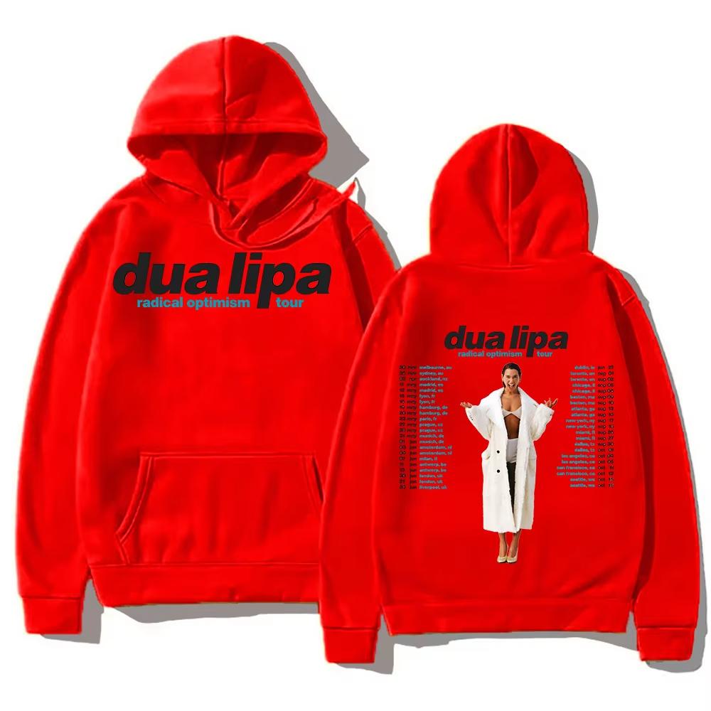 Radical Optimism Tour Hoodies Dua-Lipa Sweatshirts Popular Trends Unisex Pullovers High Street Loose Casual Clothes Tops Coats