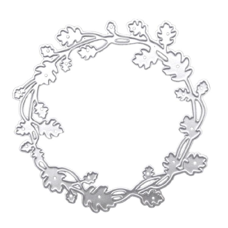 

Round Wreath Metal Cutting Die DIY Christmas Invitation Cards Making Supplies 1