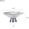 Light Luxury Glass Fruit Plate Living Room Nut Dessert Candy Snack Plate Home Kitchen Tableware Creative High Foot Fruit Plate