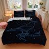 Custom Name Ravenclaw Bedding 3 Piece Set HD Print Duvet Cover Pillowcases for Teens Adult Bedroom Decoration Christmas Gift