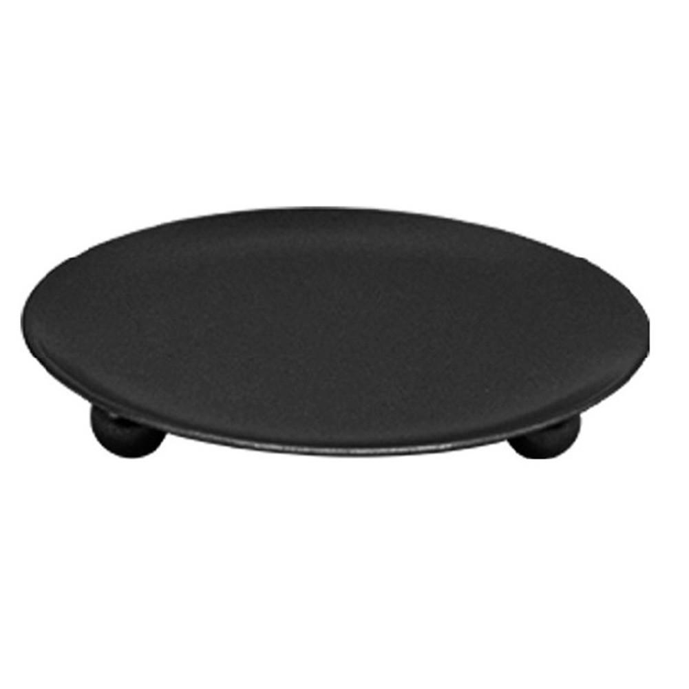 

Modern Minimalist Round Iron Candle Holder with Footed Base In Gold and Black 6.8cm