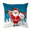 Christmas Pillow Case Decorative Cushion Pillow Cross-border Sofa Print Elk Cushion Holiday Gift Can Be Customized