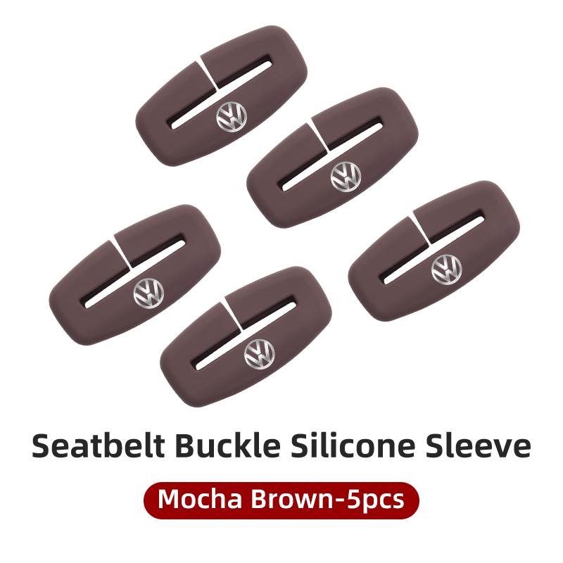 Car Seatbelt Buckle Cover Silicone Anti-scratch Protector Safety Belt Buckle Guard For VW Scirocco Jetta Beetle Golf Polo Touran 46YHS