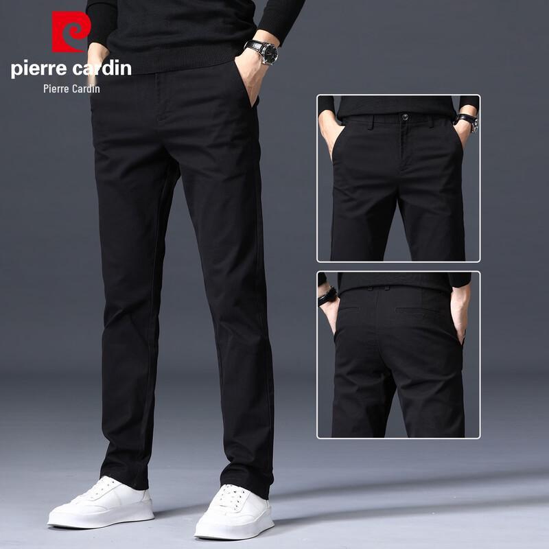 Pierre Cardin Men s Stretch Cotton Straight-Leg Casual Pants 33