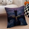 F-Fourth W-Wing Dragon Pillow Case Anti-Dustmite Pillowcase Invisible Zipper Silky Short Plush Sofa Cushion Cover