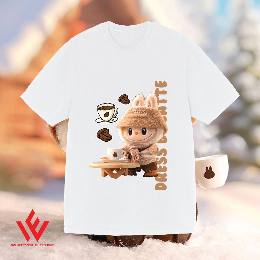 

Cute popular Labubu printed round neck women short-sleeved T-shirt Plus Size Clothes XL