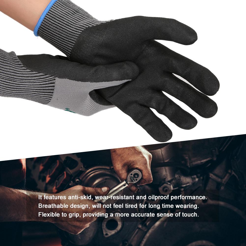 Arbeitshandschuhe Nylon Arbeitshandschuhe Abriebfest Schnittfest Schutz Sicherheitshandschuhe