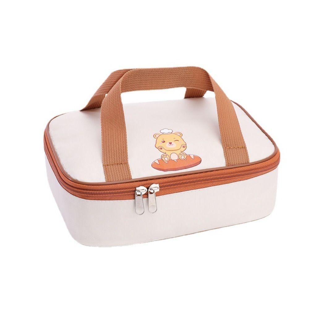 

Cooler Lunch Box Bag Food Warm Thermal Bag Waterproof Lunch Bag Tote Lunch Bag Food Hand Bags L белый