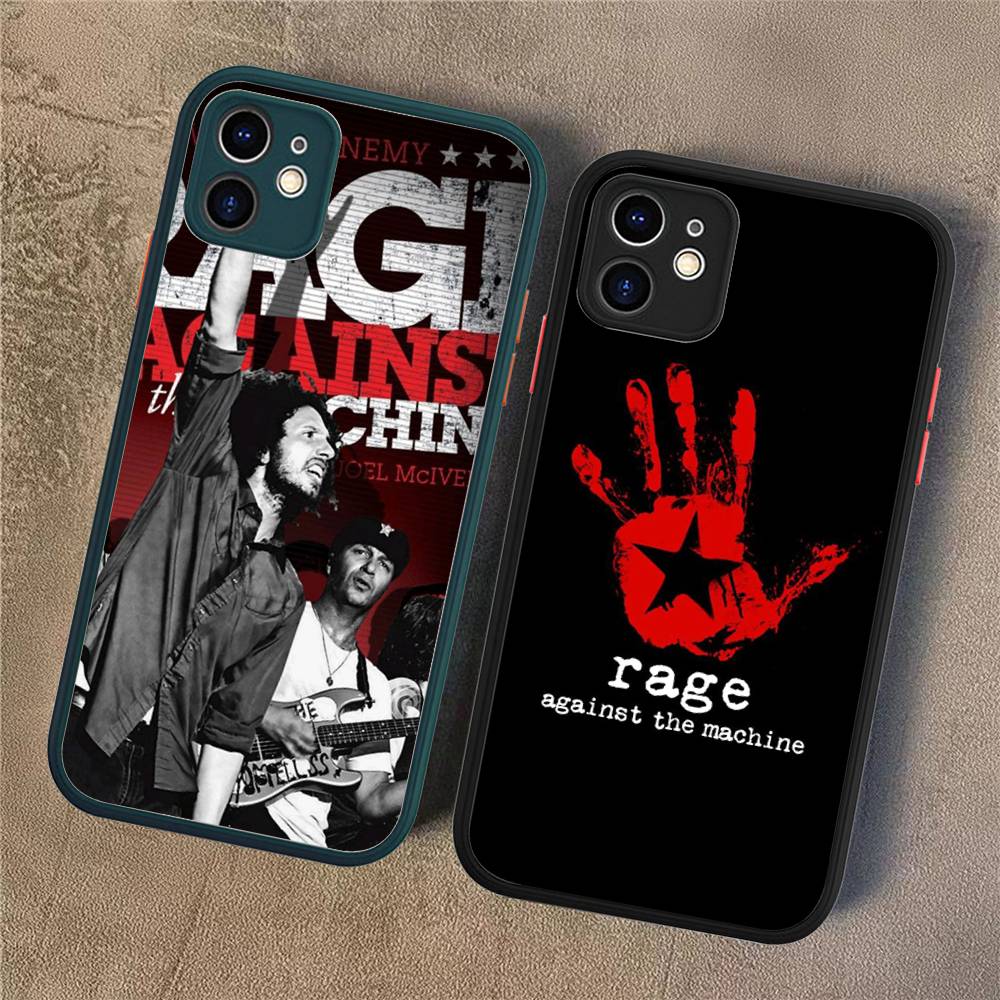 Rap Metal Band Rage Against The Machine Silicone Case For IPhone 16 15 14 13 12 11 Pro Max Plus X XS MAX Shockproof Matte Cover
